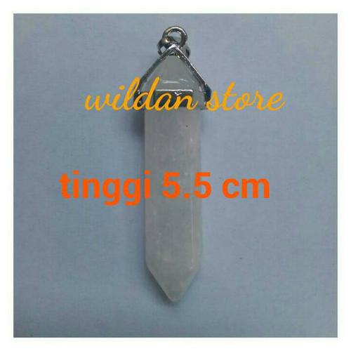 Foto Produk liontin batu mini pendulum besar clear quartz dari wildan-store