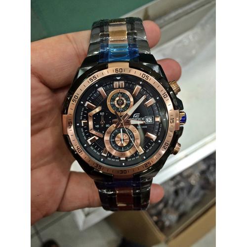 Jual Casio EDIFICE EFR-539 ROSEGOLD BLACK Steel for MEN - ORI BM - Kota  Surabaya - Oniomania | Tokopedia