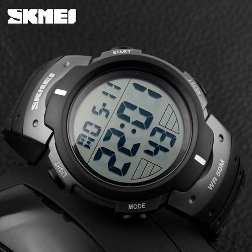Foto Produk SKMEI Pioneer Sport Watch Water Resistant 50m - DG1068 Black/Silver dari JN Holic