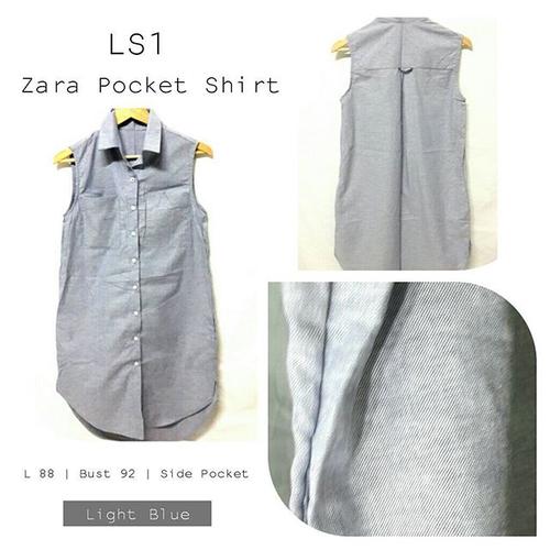 Jual Zara Pocket Shirt - Kota Medan 