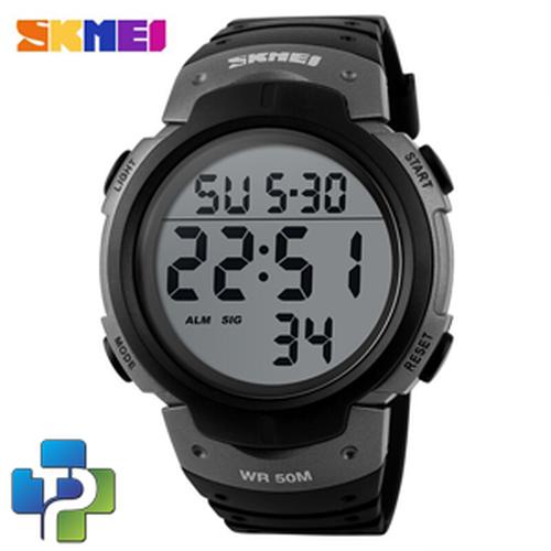 Foto Produk SKMEI Pioneer Sport Watch Water Resistant 50m - DG1068 - Black/Silver dari Pastirah