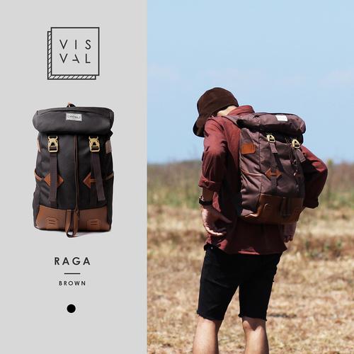 Foto Produk Visval Raga Backpack Brown Original dari Cube Store ID
