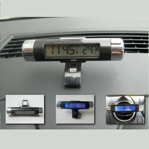 Foto Produk Jam Digital LED LCD Termometer Temperatur Tempel Mobil (K011JMJ) dari dhikaputrashop