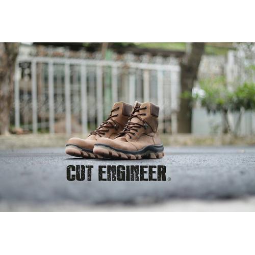 Foto Produk sepatu boots safety cut engineer high quality brown dari Cut Engineer