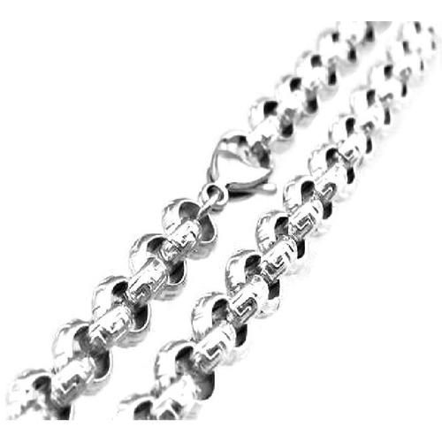 Jual Rolo Kerf Chain 7mm Necklace 