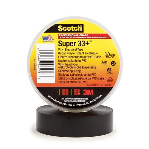 Jual 3M Scotch Super 33+ Vinyl Electrical Tape Isolasi Listrik 3/4