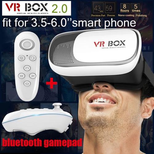 Foto Produk Kacamata Virtual 3D VR-Box 2.0 + Remote Bluetooth dari Vision Multicom