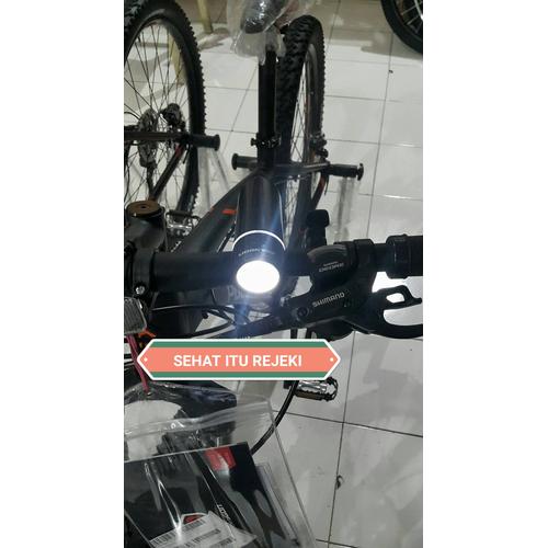 Foto Produk LAMPU SEPEDA SPIN 1 SET DEPAN + BELAKANG | HEAD + REAR LAMP BY POLYGON dari Sehat Itu Rejeki
