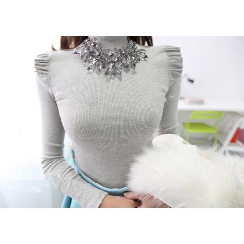Foto Produk Baju import # VK73966 - GREY (ON SALE) (LIMITED) #BLOUSE dari vk_fashions