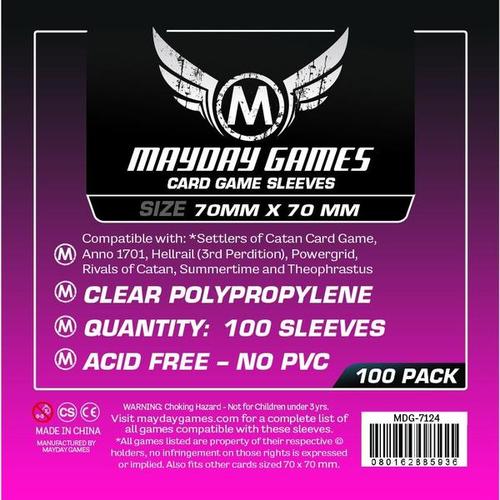 Gambar Mayday Card Sleeves Small Square 70x70 mm dari TokoBoardGame undefined Tokopedia