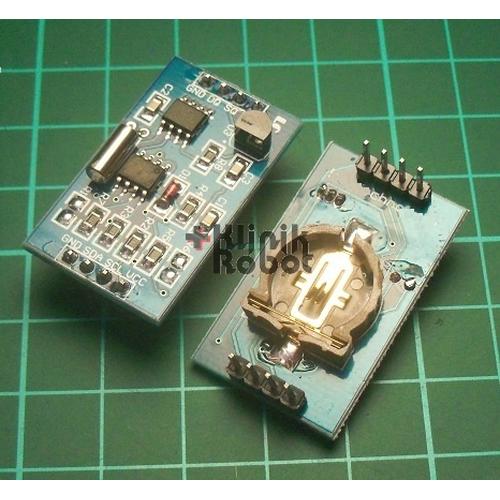 Foto Produk RTC-DS1307 +AT24C128 Memory +DS18B20 Temperature Sensor Batere Include dari KlinikRobot