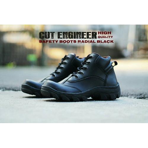 Foto Produk sepatu cut engineer safety boots radial black leather dari Cut Engineer