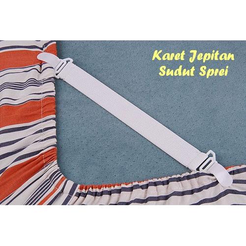 Foto Produk Tali Pengait Sprei Seprei Karet Jepitan Sudut Kasur sheet grippers dari anabelle