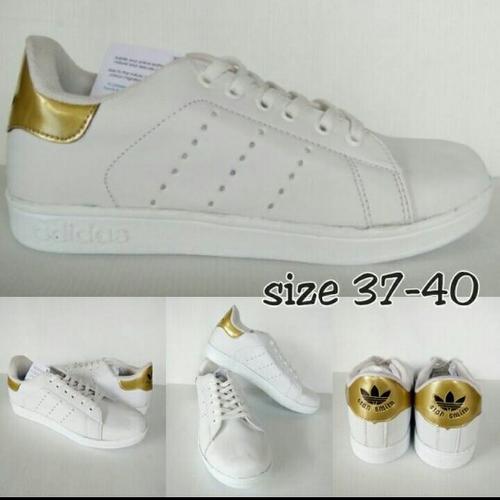 Jual sepatu adidas stan smith white 
