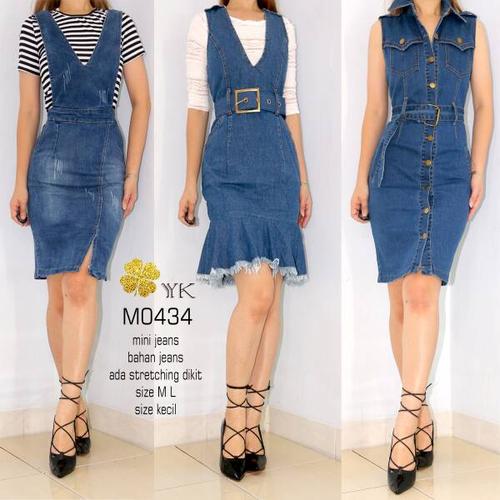 Jual mini dress jeans - Jakarta Utara 