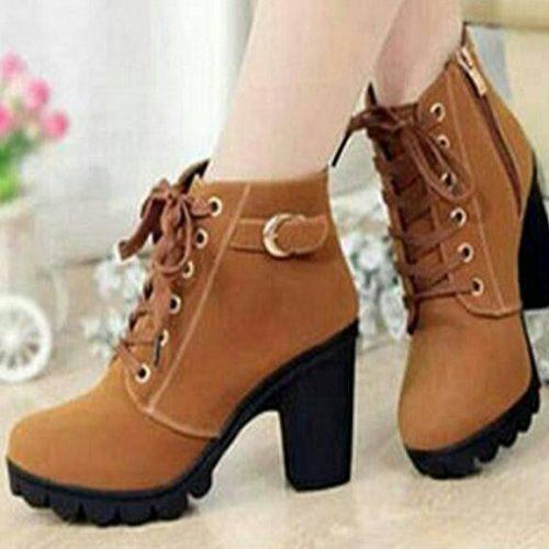 Foto Produk NO. 39 Sepatu Boots Wanita BT 08 Tan dari eleza