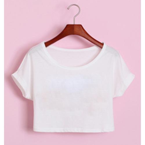 Foto Produk Crop tee putih polos dari Croptee_land