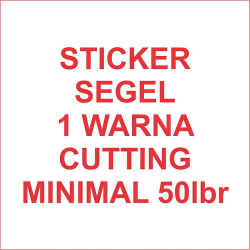 Gambar Stiker segel Garansi 1warna dg cutting (bahan pecah telur) #50lbr dari Samurai Printing Kab. Tegal Tokopedia