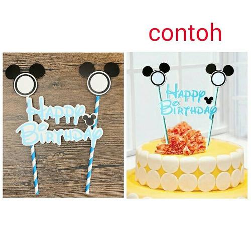 Foto Produk topper cake birthday kue ulang tahun mickey mouse dari reanolshoop