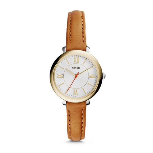 Jacqueline Mini Tan Leather Watch 