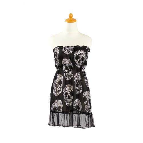 Foto Produk L-1012 Sexy Black Skull Lingerie Dress dari Lingerie X Lingerie