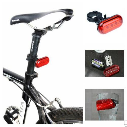 Jual Lampu Belakang Sepeda Small Colorful Putih Kota - Main Image