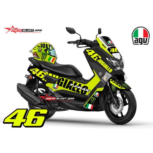 Yamaha NMAX AGV Helmet Mugiallo VR_46 
