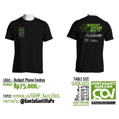 Foto Produk Official T-Shirt (Kaos) GontaGantiHape.com, 16-001 - Budget Phone dari Aa Gogon Store