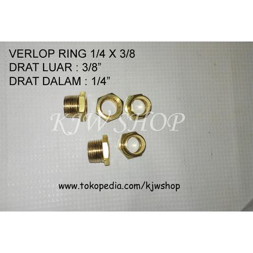 Jual Wipro Verlop Ring Kuningan 0 5 Inch Male X 3per8 Female Kota Surabaya Untung Teknik Tokopedia