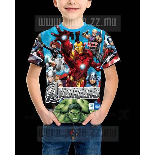 Foto Produk Kaos Anak Avengers 1 iron man captain America hulk dari Jinzo Series