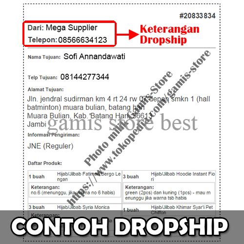 Jual Aturan Nama Dropship Dropshipper Wajib Membaca Xtg4 Kota Bandung Bandung45 Tokopedia