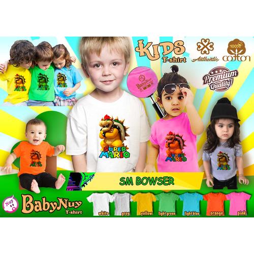 Gambar kaos pakaian baju anak anak 1 2 3 4 - 12th Super Mario Bowser dari babynuy Jakarta Selatan Tokopedia