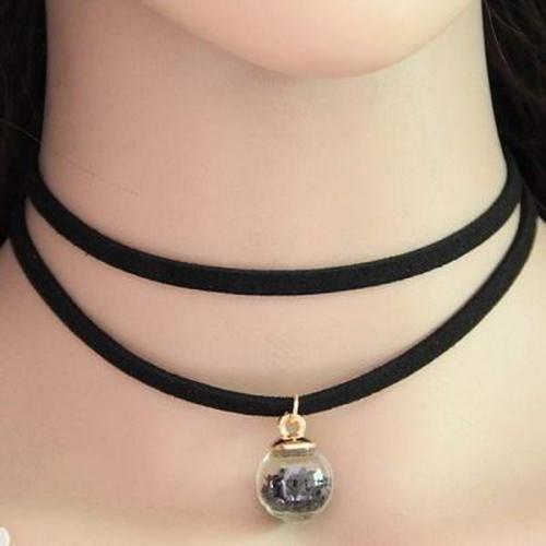 Foto Produk 02349B kalung choker ball black dari Kereta Narsis
