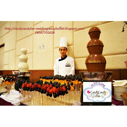 Jual chocolate fountain service Kota Tangerang candycandybar