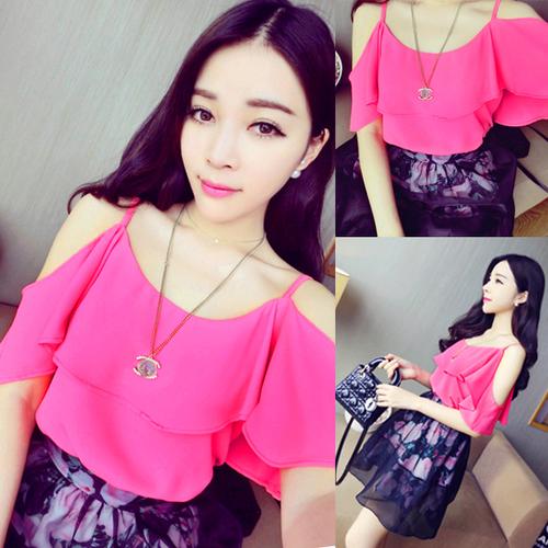 Foto Produk Atasan Wanita Pakaian Wanita Tanktop Hitam Sabrina Blouse (AF TT 06) dari CW Boutique