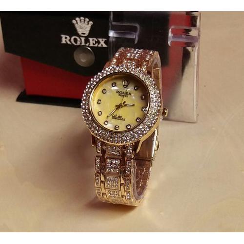 Jual NEW..JAM TANGAN ROLEX WANITA PRISCES MODEL SWAROVSKI RANTAI MEWAH -  Kota Bandung - NEL WATCH | Tokopedia