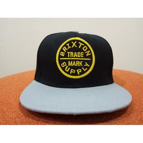 Topi Snapback Brixton Supply Abu Gold 