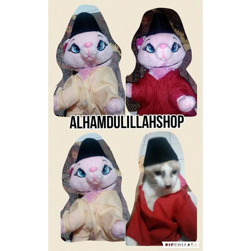 Foto Produk baju muslim dan peci untuk kucing size S - Kuning dari alhamdulillahshop