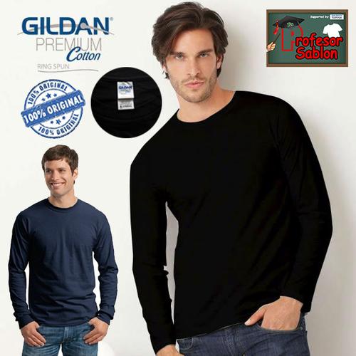 Gambar Kaos Gildan Premium Long Sleeve 76400 Lengan Panjang Polos dari Profesor Sablon Jakarta Selatan Tokopedia