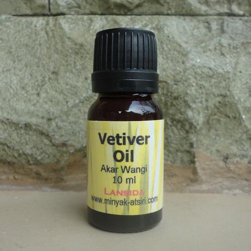 Foto Produk Vetiver Essential Oil 10 ml / Minyak Atsiri Akar Wangi 100% Natural dari Lansida