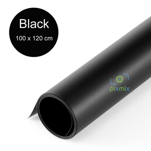 Foto Produk 1 METER - BACKGROUND FOTO PRODUK - BLACK - BAHAN PVC WATERPROOF dari pixmix