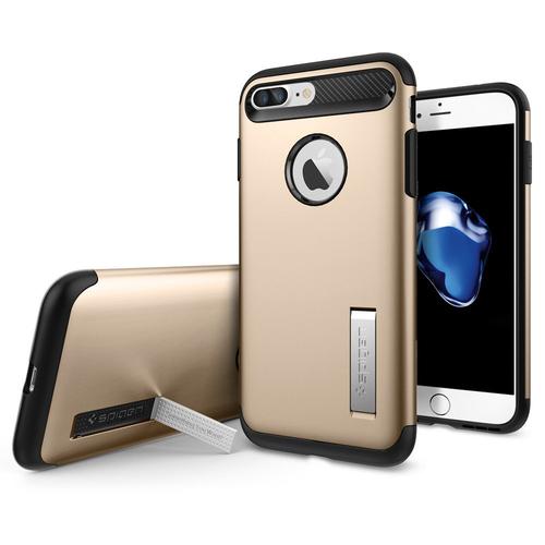 Jual Spigen iPhone 7 Plus Case Slim Armor Champagne Gold Jakarta