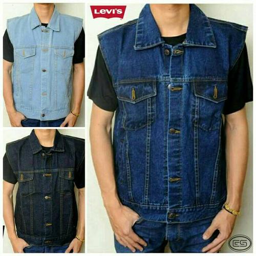 Foto Produk Rompi jeans macho - biru muda - biru tua - blueblack - levis dari ARGHA GROSIR FASHION
