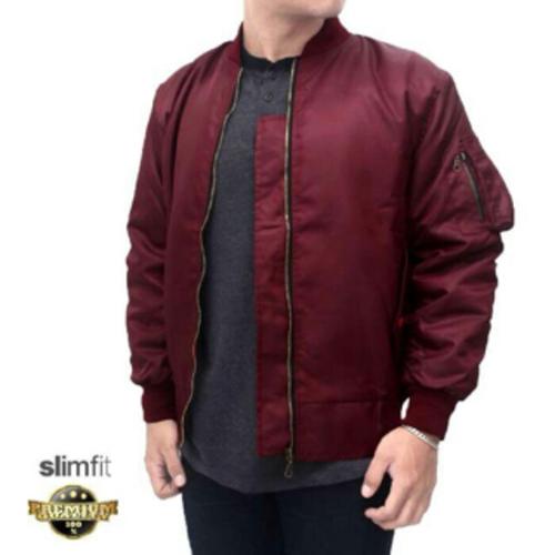 Foto Produk (TERMURAH)Jaket Bomber Pilot Polos - Anti air - bahan scoot Puma dari ARGHA GROSIR FASHION