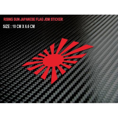 Foto Produk JDM Sticker/Stiker Japanese Rising Sun Flag 01 untuk Mobil, Motor, Hel dari Fuel