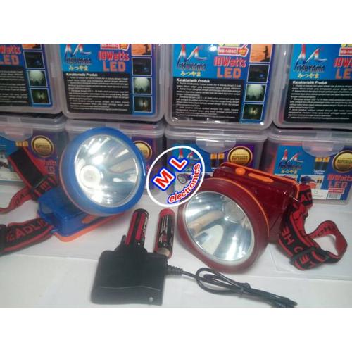 Foto Produk Head lamp / senter kepala MITSUYAMA MS-140SC | LED PUTIH | 10W dari MAHKOTA LAMPU ELEKTRONIK