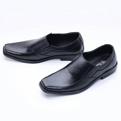 Foto Produk Sepatu Pria Pantofel Formal Slip On Kulit Asli MURAH 502HT - Hitam, 40 dari FORDZA Shop