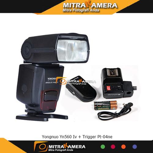 Gambar Yongnuo Yn560 Iv + Paket Trigger Pt-04ne dari Mitrakamera undefined Tokopedia