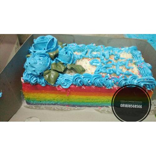 Jual Rainbow Cake Kue Ultah Tart Kue Ulang Tahun Murah Jakarta Barat Kayla Cake Cookies Tokopedia