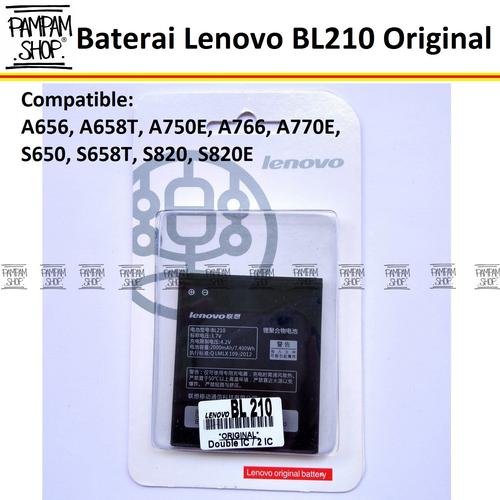 Jual Baterai Handphone Lenovo S650 Bl210 Original Bl 210 Batre S 650 Hp Kab Tangerang Pampam Shop Tokopedia